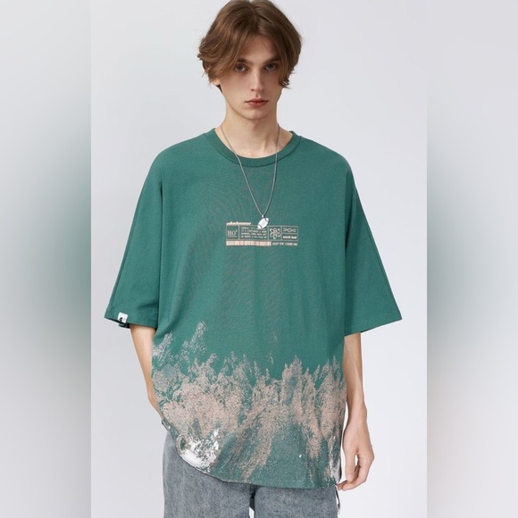 AELFRIC EDEN SNOW MOUNTAIN GRAFFITI GRAPHIC TEE - Picture 1 of 14